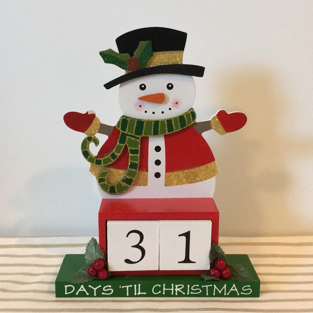 Countdown Until Christmas Snowman